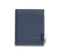 Roncato Monaco Portafoglio Protezione RFID Vera Pelle 8 cm blu