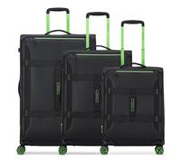 Roncato Norway 4 ruote Set di valigie 3 pezzi espandibile nero