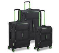 Roncato Norway 4 ruote Set di valigie 3 pezzi espandibile nero