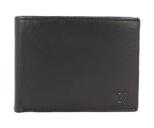 Roncato Portafoglio Avana RFID in pelle 13 cm nero