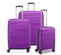 RONCATO R-LITE set valigie Grande Medio e Cabina, espansibile, con sistema di chiusura TSA - Ciclamino