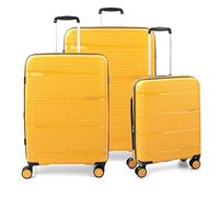 RONCATO R-LITE set valigie Grande Medio e Cabina, espansibile, con sistema di chiusura TSA - Giallo Sole