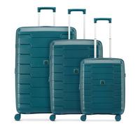 Roncato Skyline 2.0 4 ruote Set di valigie 3 pezzi con piega di espansione ottanio