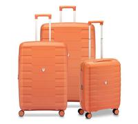 Roncato Skyline 2.0 4 ruote Set di valigie 3 pezzi espandibile arancia