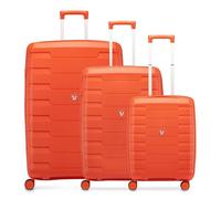 Roncato Skyline 2.0 4 ruote Set di valigie 3 pezzi espandibile arancia