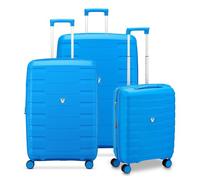 Roncato Skyline 2.0 4 ruote Set di valigie 3 pezzi espandibile blu