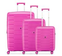 Roncato Skyline 2.0 4 ruote Set di valigie 3 pezzi espandibile rosa