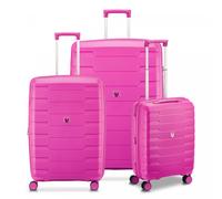 Roncato Skyline 2.0 4 ruote Set di valigie 3 pezzi con piega di espansione fucsia (TAS017477)