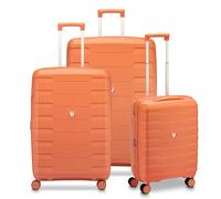 RONCATO SKYLINE 2.0 Set 3 Valigie Trolley | Grande, Medio e Cabina | Rigido, 4 ruote, Espandibile con zip - Mango