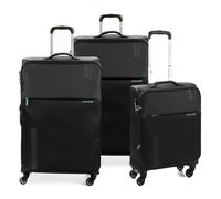 RONCATO SPEED set valigie trolley, Espandibile con zip, con sistema di chiusura TSA - Nero