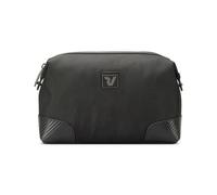 RONCATO UNO SOFT 3.0 Beauty Case da viaggio Necessaire per donne e uomini, Borsa da Toilette con zip, dimensione 16x24x7 cm - Nero