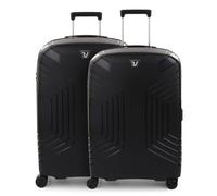 Roncato Ypsilon 4 ruote Set di valigie 2 pezzi espandibile nero