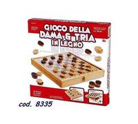 Ronchi Gioco Dama e Tria in Legno 2in1 Scacchiera da Tavolo per Famiglia Bambini