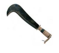 RONCOLA TIPO BERGAMO acciaio forgiato manico legno lama mm. 300 23245