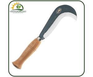 RONCOLETTA DA VIGNA ANGELO B ORVIETO LAMA IN ACCIAIO MANICO IN LEGNO 16CM