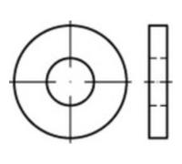 Rondella 5.3 mm 15 mm Acciaio inox A2 100 pz. TOOLCRAFT 1067782