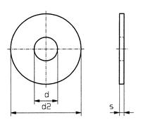 Rondella 5.3 mm 15 mm Plastica 100 pz. TOOLCRAFT 5,3 D9021 POLY 194736