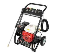 Rondella a benzina ad alta pressione 7,5 CV 170-190 bar 2200 PSI idropulitrice con 5 ugelli contenitore sapone e tubo ad alta pressione 8 m per terrazze auto mobili da giardino