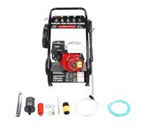 Rondella a benzina ad alta pressione 7,5 CV, 4 tempi, pistola professionale ad alta pressione per auto e terrazze, con 5 ugelli selezionabili, monocilindro, idropulitrice a benzina 3400 giri/min