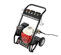 Rondella a benzina ad alta pressione, 7,5 CV, 4 tempi, professionale, con 5 ugelli e tubo, per auto, terrazza, vialetto e industria, 3400 giri/min