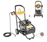 Rondella ad alta pressione 170 Bar, 2200 PSI con motore a benzina 7,5 CV a 4 tempi, telaio a U, idropulitrice a benzina autoadescante con ugelli e tubo per la pulizia di pavimenti