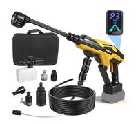 Rondella ad alta pressione a batteria 990PSI, pistola ad acqua portatile ad alta pressione, compatibile con batteria Dewalt da 18 V con motore brushless, ugello 6 in 1, 3 livelli di regolazione