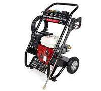 Rondella ad alta pressione a benzina | Pulitore per superfici da giardino | Multifunzionale | Motore a benzina a 4 tempi | Pistola ad alta pressione & asta di prolunga | 5 ugelli | Per auto