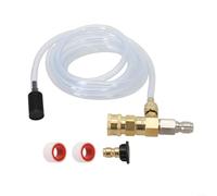 Rondella Ad Alta Pressione Dispenser Di Sapone, Iniettore Downstream 3/8 Pollice Collegamento Per Rondella Ad Pressione Massima 4000 PSI, Portata 2-5 GPM, Con Valvola Di Controllo E Tubo 10 Piedi