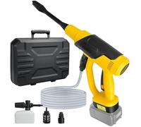 Rondella ad alta pressione per batteria DeWalt da 20 V, motore brushless da 380 W, ugello da 0 a 180°, idropulitrice portatile 653PSI per il trattamento auto, terrazza, pulizia della recinzione (senza