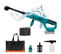 Rondella ad alta pressione per batteria Makita da 18 V, idropulitrice portatile con ugello multiuso, tubo da 5 m, brocca di schiuma, idropulitrice senza fili per auto, terrazza, prato (senza batteria)