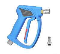 Rondella ad alta pressione professionale idropulitrice pistola a spruzzo con sistema di cambio rapido e tecnologia anti-torsione (blu 3/8)
