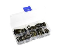 Rondella combinata zincata da 100 pezzi Rondelle anelli di tenuta con