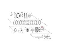 Rondella cuscinetto mozzo frizione .0925" 52-70 k xl sportster Mcs