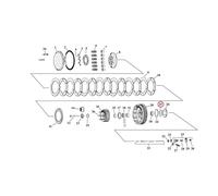 Rondella cuscinetto mozzo frizione .0955" 52-70 k xl sportster Mcs