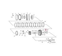 Rondella cuscinetto mozzo frizione .0975" 52-70 k xl sportster Mcs