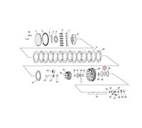 Rondella cuscinetto mozzo frizione .0980" 52-70 k xl sportster Mcs