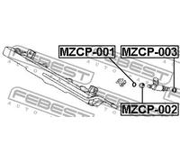 Rondella dell'iniettore MZCP-002 FEBEST per MITSUBISHI MAZDA SUBARU