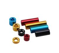 Rondella di guarnizione piatta in lega di alluminio Corlorful da 10 pezzi M3 M4 M5 M6 M8 M10(Red,M10x20x2)