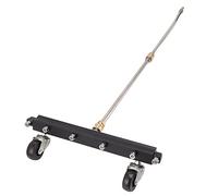 Rondella di pressione Cleaner Under cardiaca Heavy Duty sotto scopa d'acqua per auto con 6 ugelli 2 bacchette di estensione ruote girevoli per pulire il telaio patio cortile (Sprinkler di