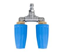 Rondella di pressione doppia turbo, punta rotativa ad alte prestazioni degli ugelli con connettore rapido 1/4 di pollice 4000psi 46gpm per pulire i padigli dei padelle pavimenti