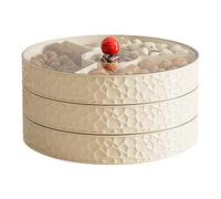 Rondella di servizio di snack con coperchio | Organizzatore di tavolo da barile di frutta elegante per snack secchi di caramelle, da servizio decorativo per per il soggiorno tavolo da s