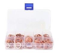 Rondella di sigillatura della guarnizione del rame parti industriali conducibilità termica elettrica duratura (200 pezzi)