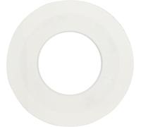 Rondella di tenuta della base della valvola di scarico compatibile con Geberit 816.418.00.1 - Anello di tenuta in silicone (ricambio non OEM, trasparente)