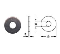Rondella grembialina inox m8 - 8,4x24x2 mm (500 pezzi)