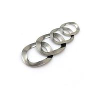 Rondella elastica a tre onde 304 SS | Argento 304SS M3-M25 50 pezzi for guarnizione dell'anello del cuscinetto(M21x27x0.3)