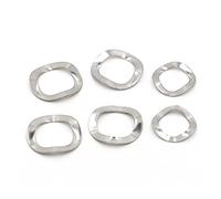 Rondella elastica a tre onde in acciaio inossidabile 304 | Dimensioni multiple argento for alberi dei cuscinetti: rondella elastica ondulata(10pcs M16x21x0.3)
