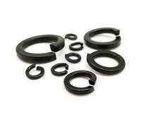 Rondella elastica con blocco a cerniera, 5-100 pezzi Rondella elastica di sicurezza a molla M2-M16 GB93 Acciaio al carbonio nero(50pcs M6)