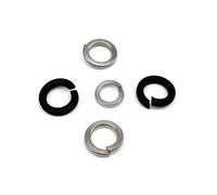 Rondella elastica con blocco a cerniera, Kit assortimento di guarnizioni elastiche con rondella di sicurezza a molla in acciaio inossidabile nero 304 da 320 pezzi M2-M8(304 Stainless Steel)