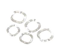 Rondella elastica ondulata in acciaio inossidabile 304 | Argento M3-M51 for smorzamento delle vibrazioni: Rondelle ondulate 5/10/50 pezzi(10pcs M10x15x0.3)