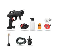 Rondella For Auto 1500W Pistola For Acqua A Spruzzo A Pressione Elettrica A Pressione Senza Fili Pulitore For Pistola For Rondella Pulizia Del Tubo Acqua Con Batteria Potente Facile(24V)